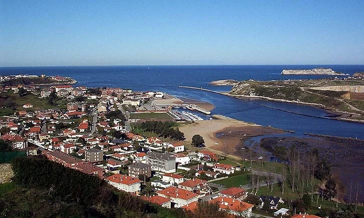 Vista de Suances y su entorno en Cantabria